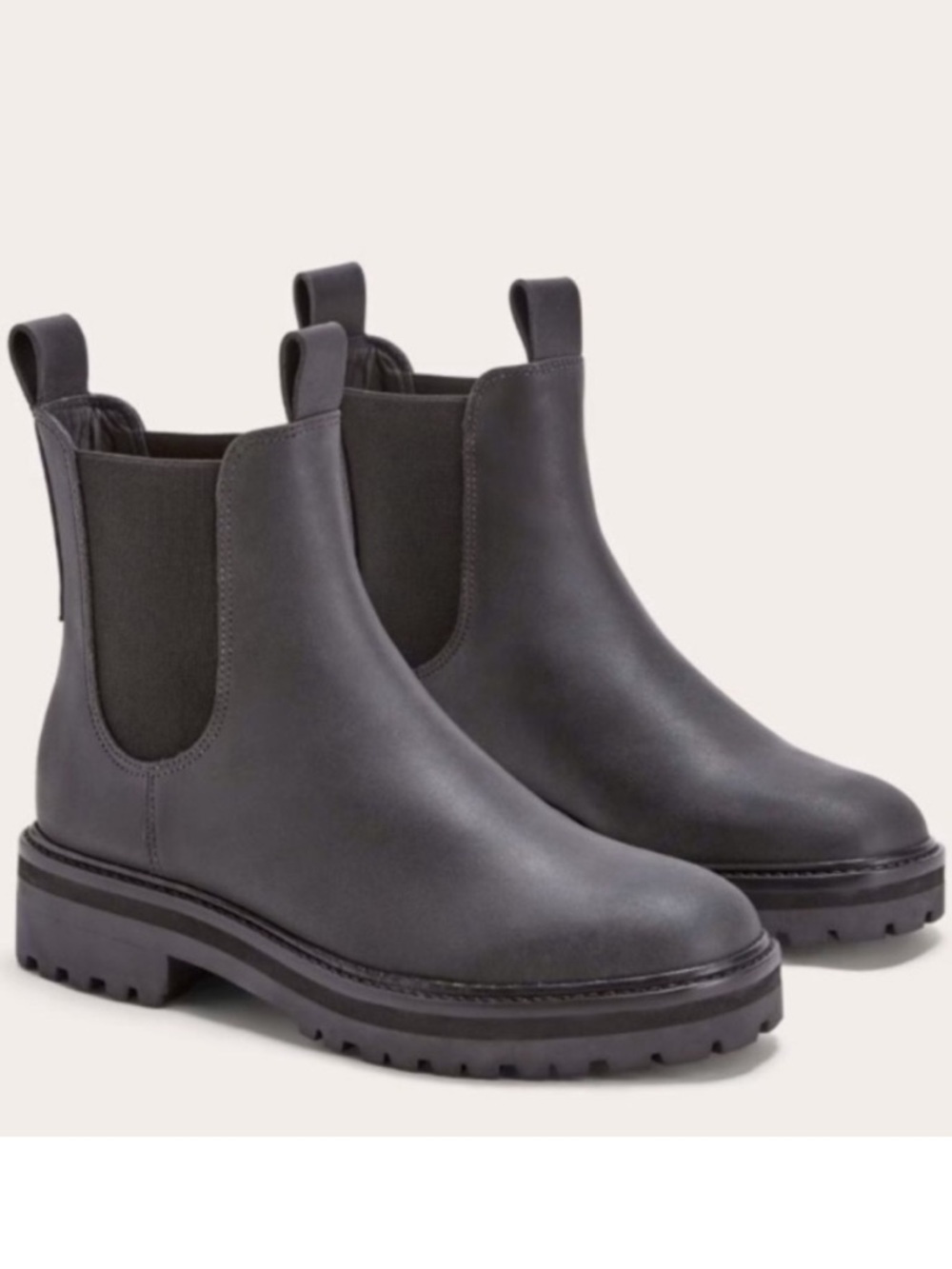 Everlane The Lug Chelsea Boot oiled Black size 5 new in‎ box